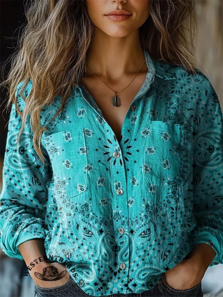 Bohemian Mandala Print T-Shirt - Image 4