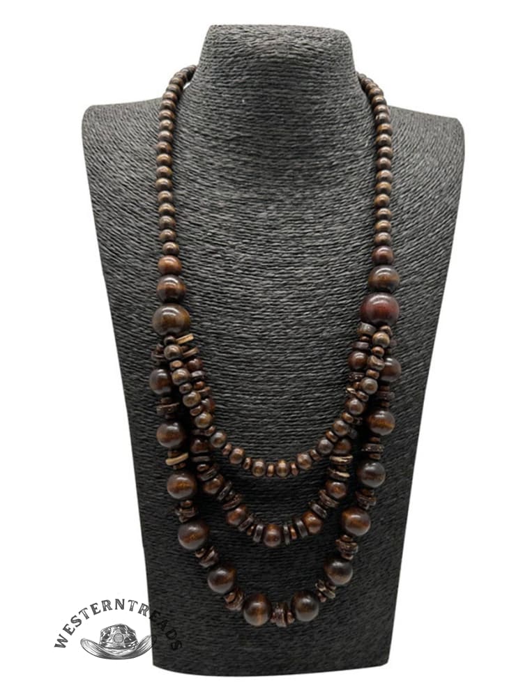 Bohemian Vintage Beaded Long Necklace - Image 2
