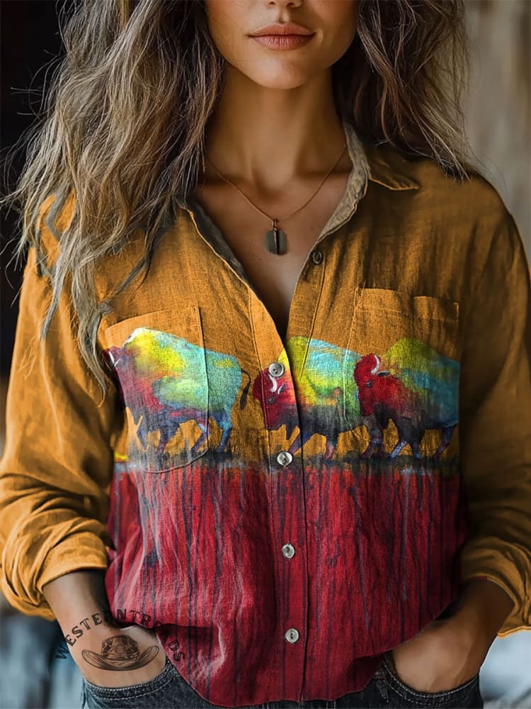 Bull Art Prints Casual T-shirt - Image 4