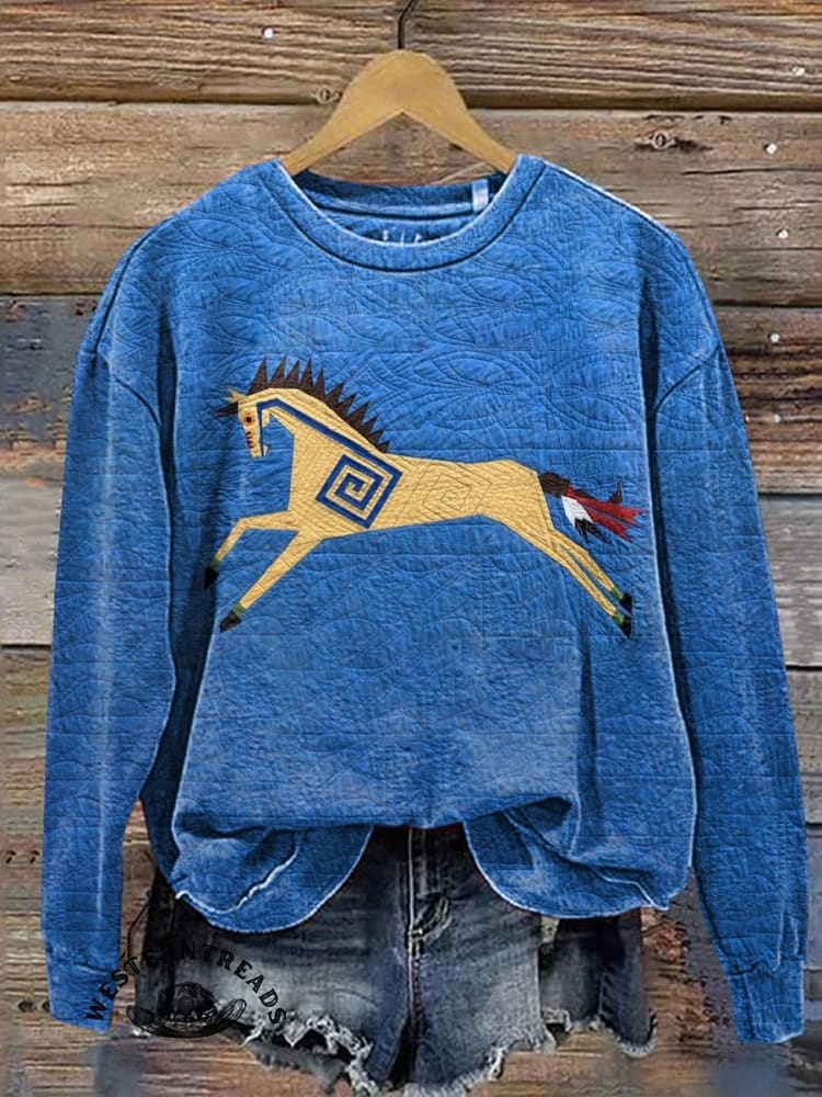 Classic Horse Art Print Casual T-Shirt - Image 3