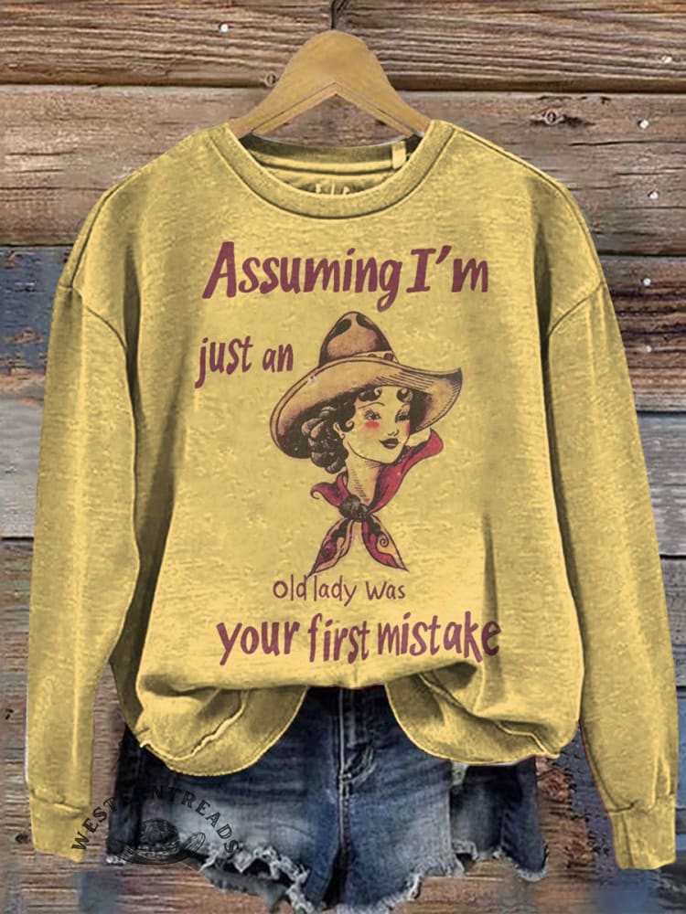 Cowgirl Print Casual Short Sleeve Top - Image 3