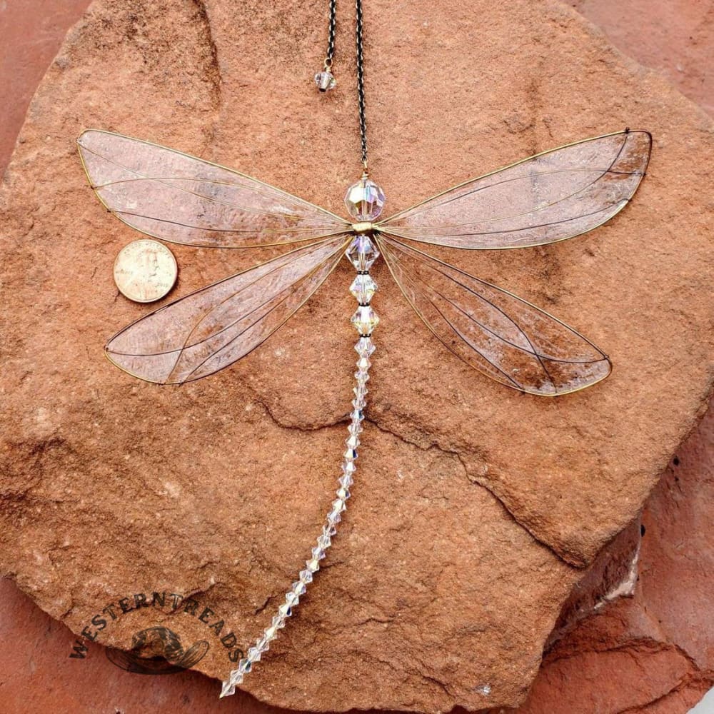 Dragonfly Charmful Rainbow Maker Window Balcony Hanging Decor Christmas Gifts - Image 3