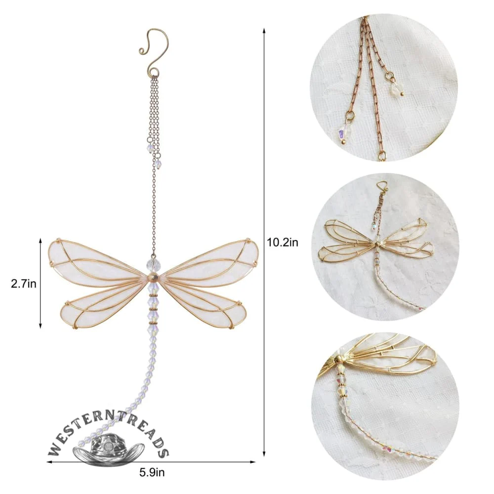 Dragonfly Charmful Rainbow Maker Window Balcony Hanging Decor Christmas Gifts - Image 5
