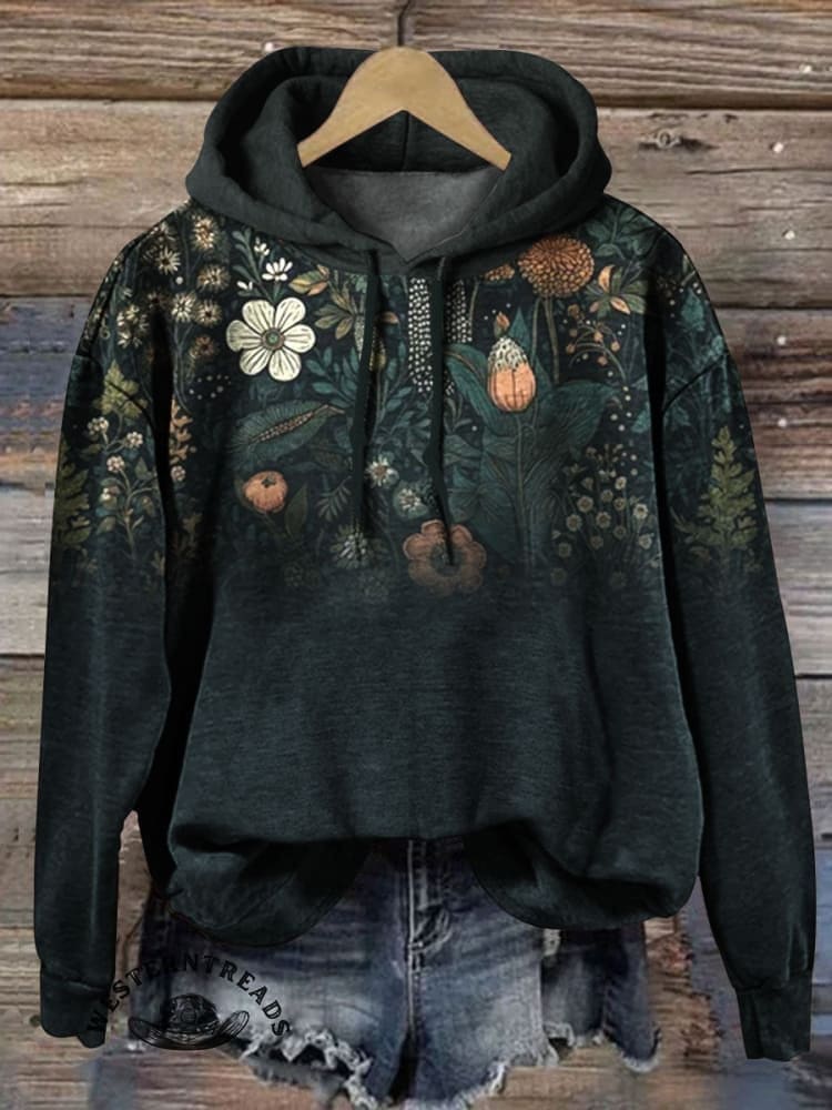 🔥Hot Sale🔥Flowers Art Print Casual Short Sleeve T-shirt - Image 5