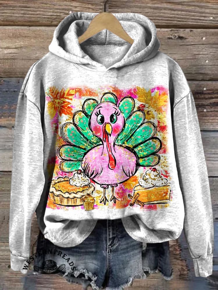 Funny Chicken Casual Cotton Sweatshirt - Image 2