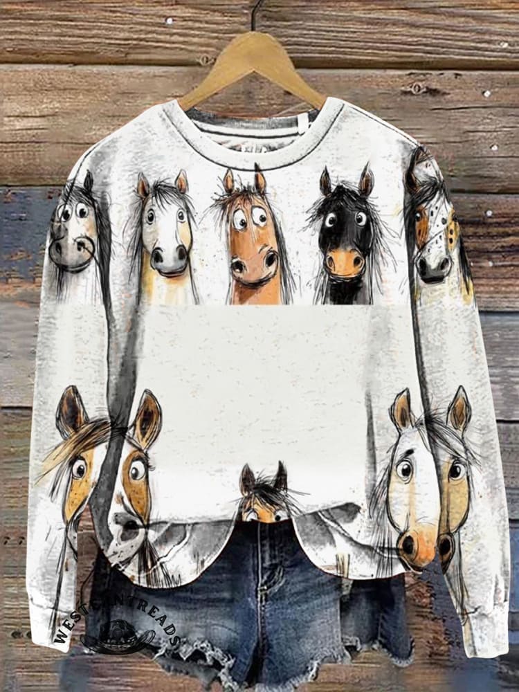 Funny Donkey Casual Cotton Sweatshirt