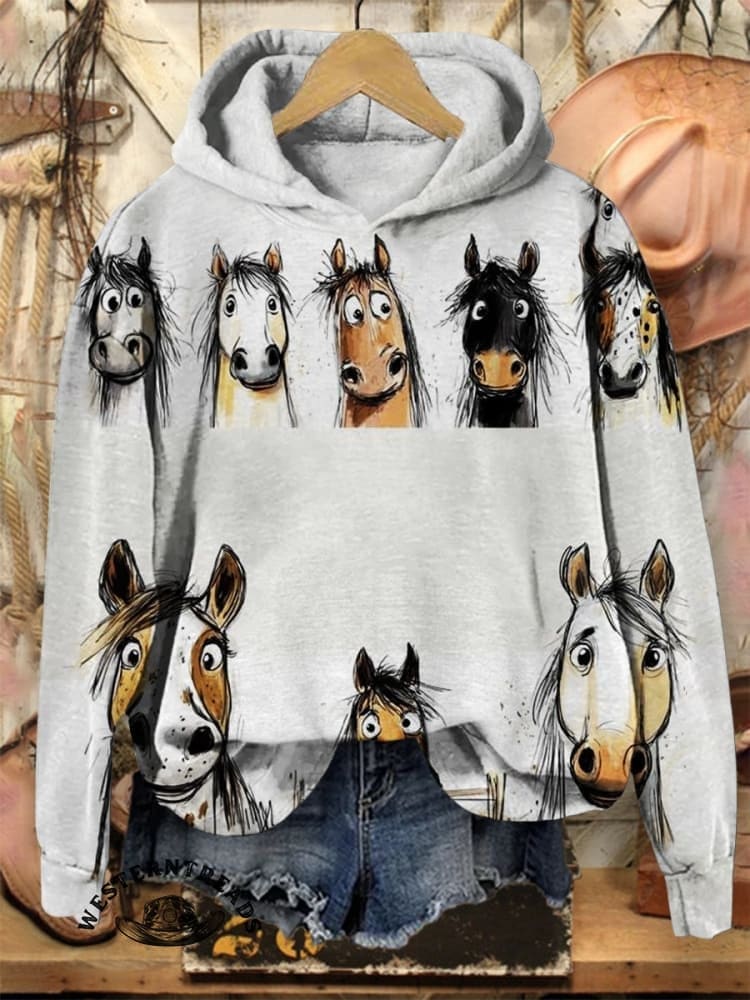 Funny Donkey Print Casual T-shirt - Image 13