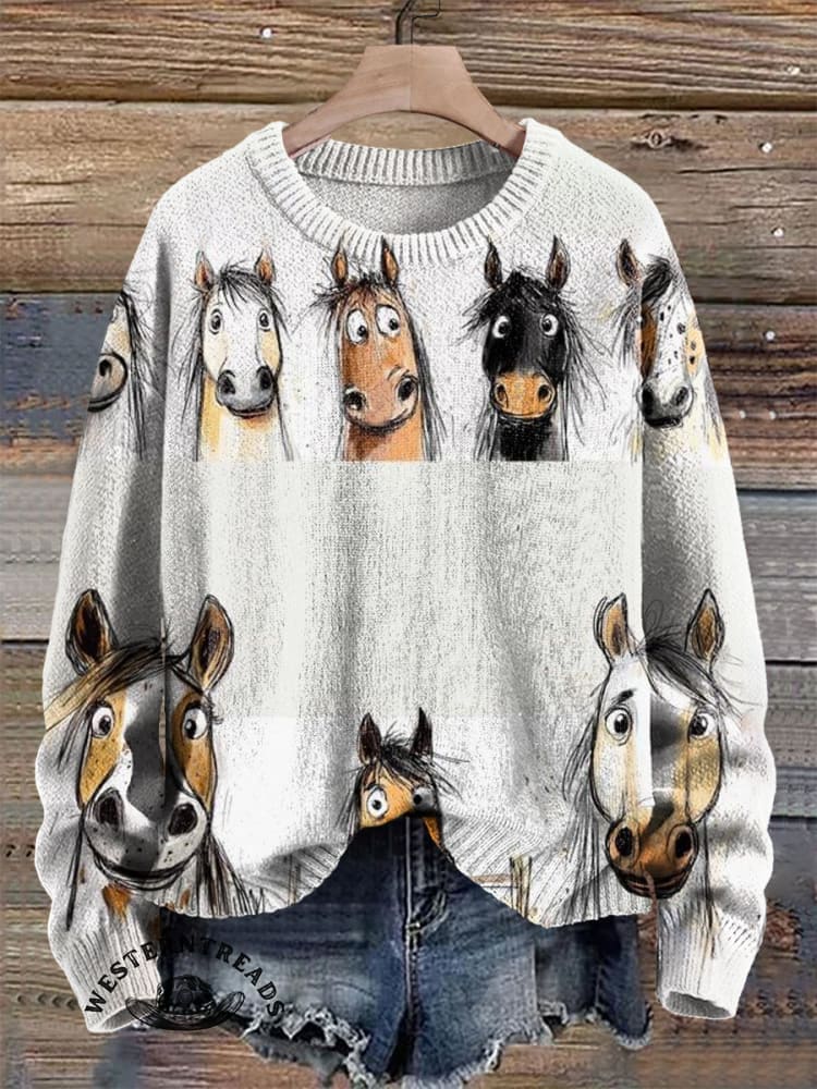 Funny Donkey Print Casual T-shirt - Image 15