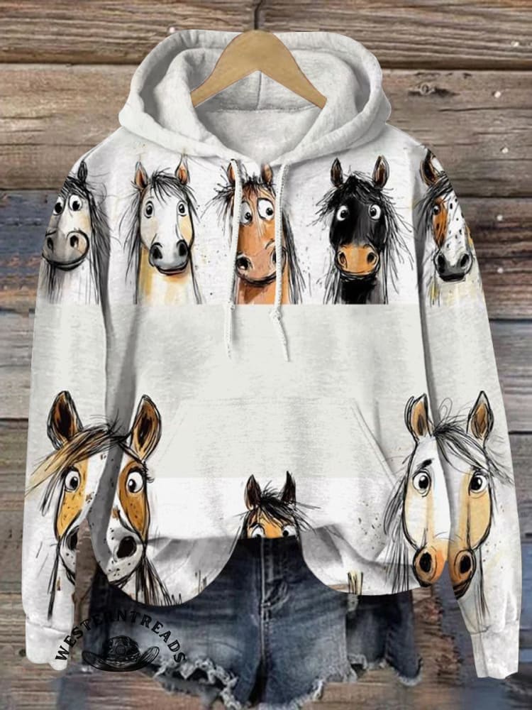 Funny Donkey Print Casual T-shirt - Image 16