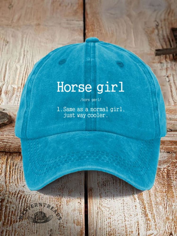 Horse Girl Printed Unisex Hat - Image 12