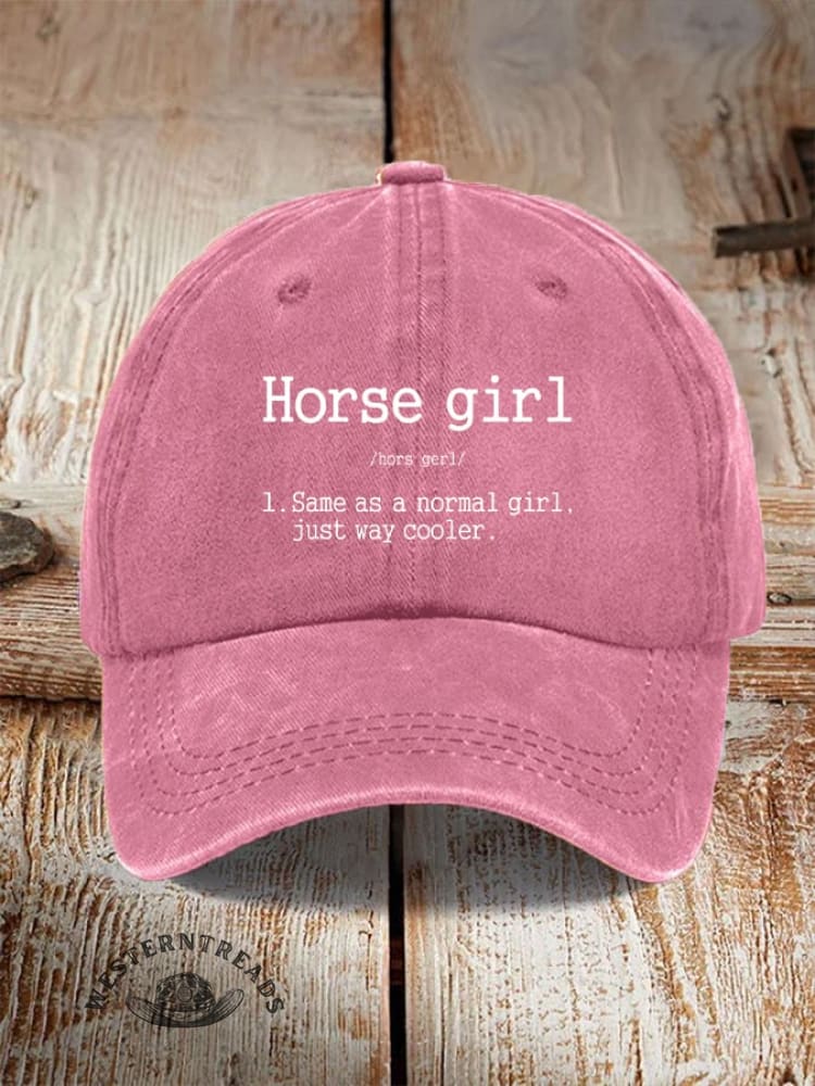 Horse Girl Printed Unisex Hat - Image 15