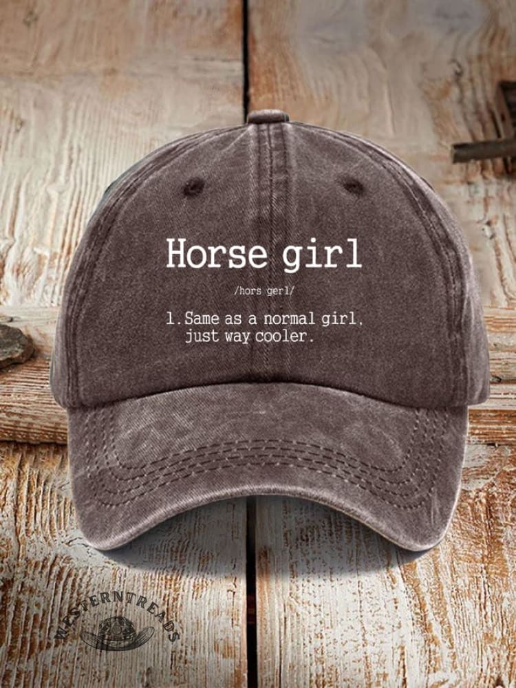 Horse Girl Printed Unisex Hat - Image 16