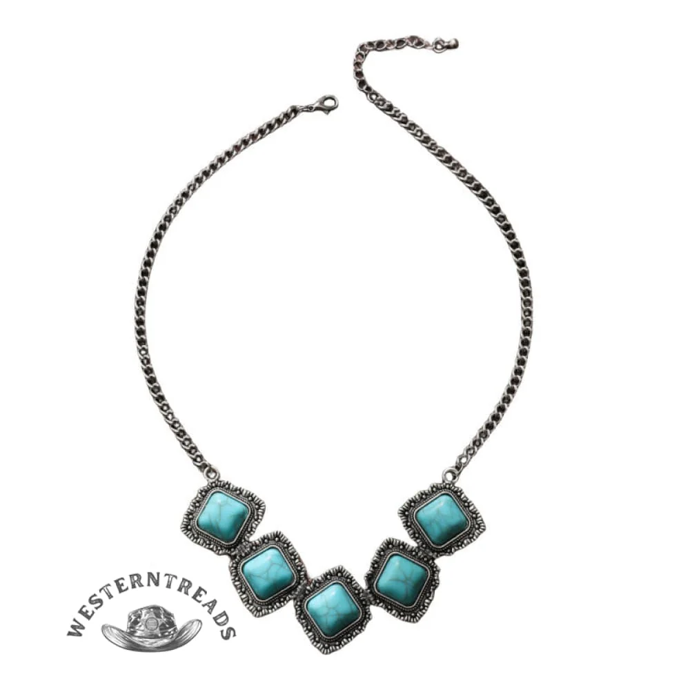 Ethnic Turquoise Necklace - Image 3