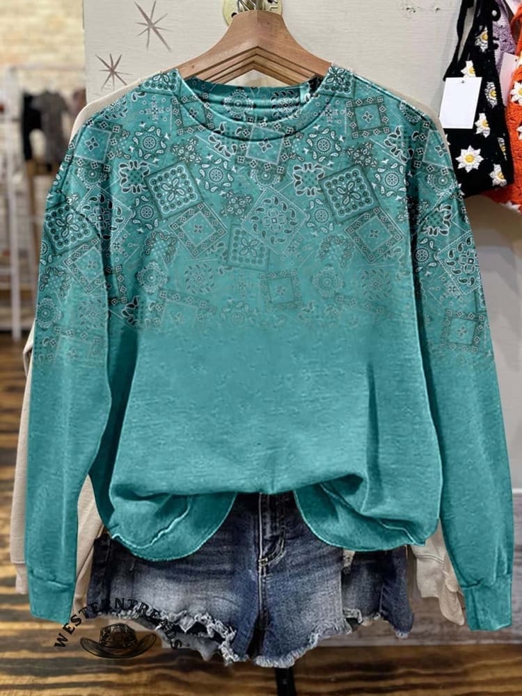 🔥Hot Sale🔥Paisley Casual Hoodie Sweatshirt - Image 11