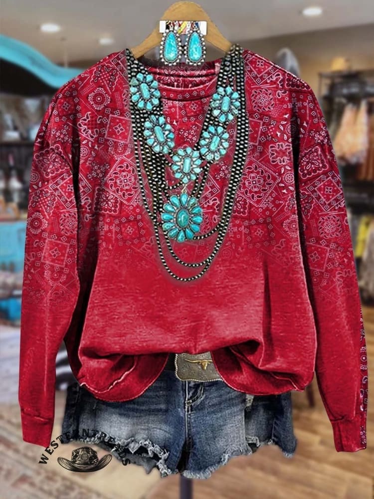 🔥Hot Sale🔥Paisley Casual Hoodie Sweatshirt - Image 2