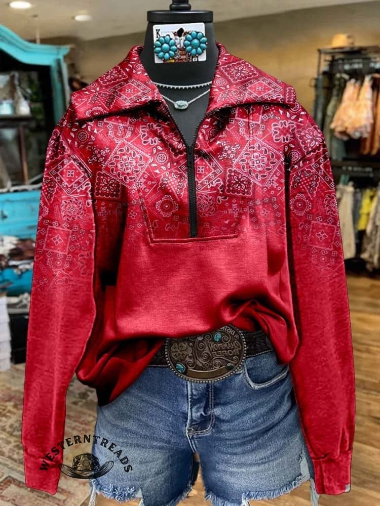 🔥Hot Sale🔥Paisley Casual Hoodie Sweatshirt - Image 4