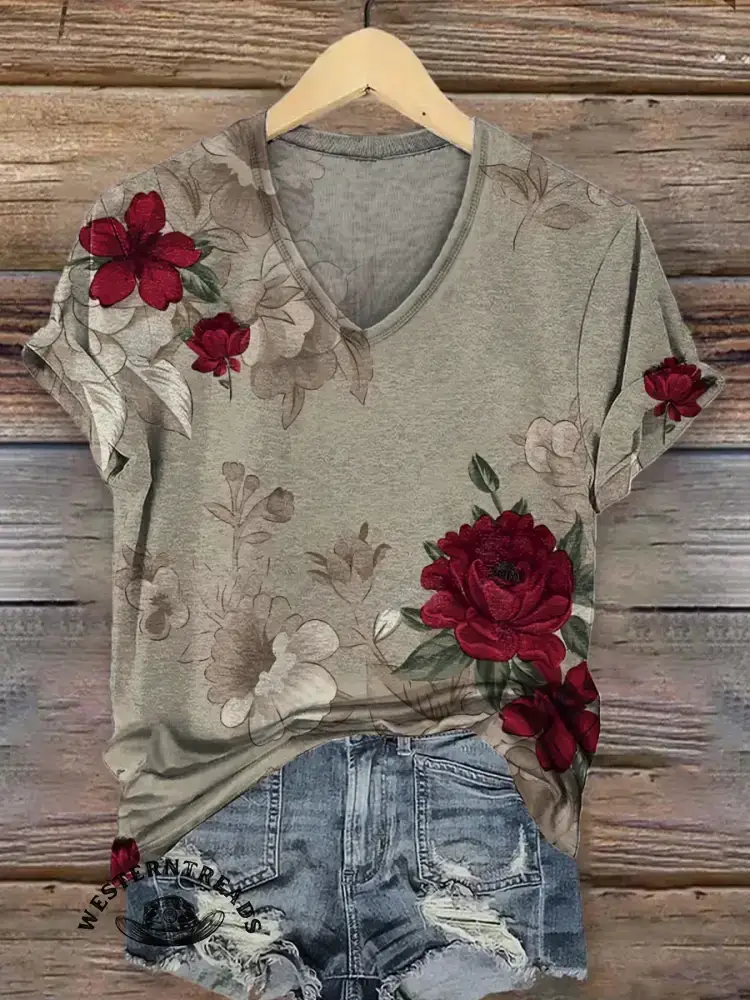 Retro Flower T-shirt - Image 2