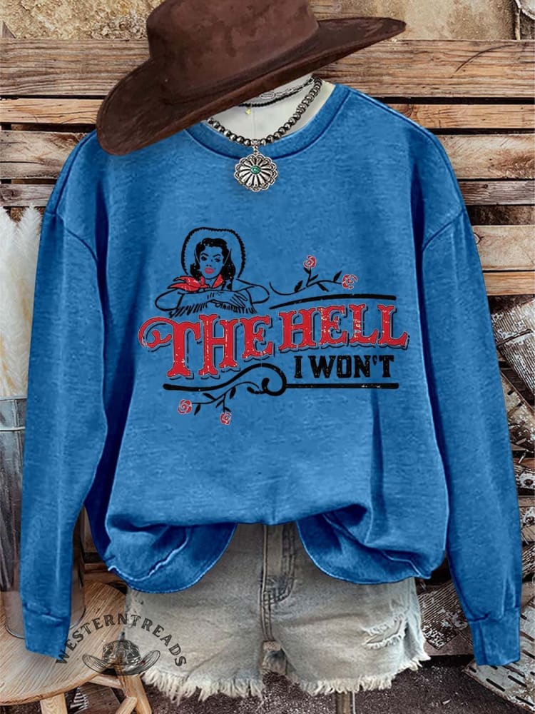 The Hell Print Casual Sweatshirt - Image 5