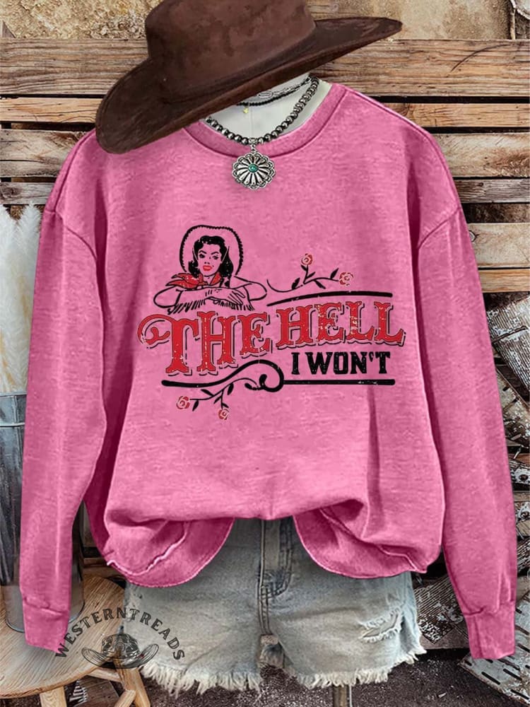 The Hell Print Casual Sweatshirt - Image 6
