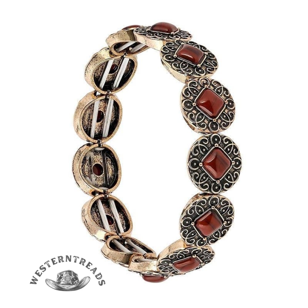Turquoise vintage ethnic style light-weight bracelet - Image 4