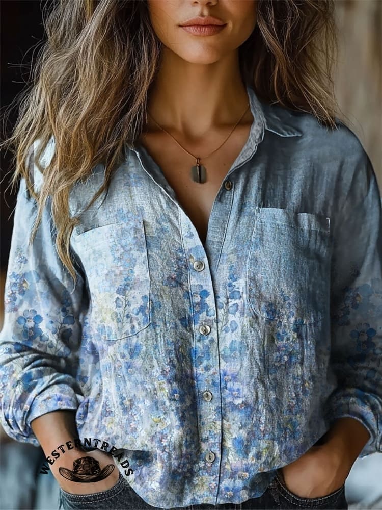 Vintage Art Print Casual Cotton Sweatshirt - Image 3