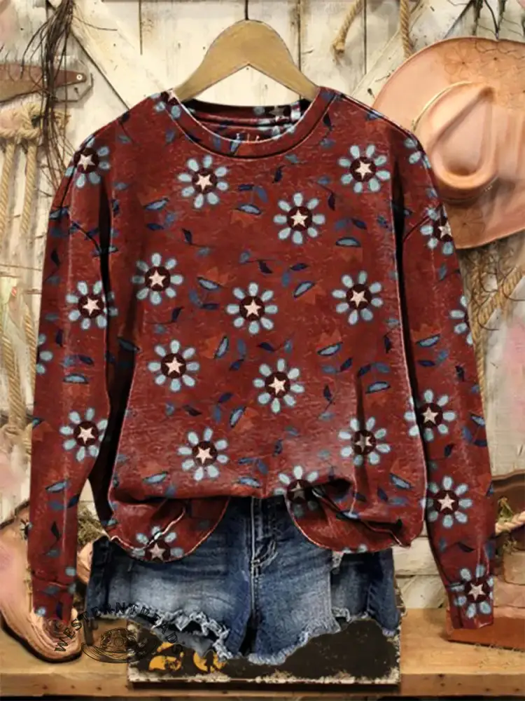 Vintage Art Print Sweatshirt