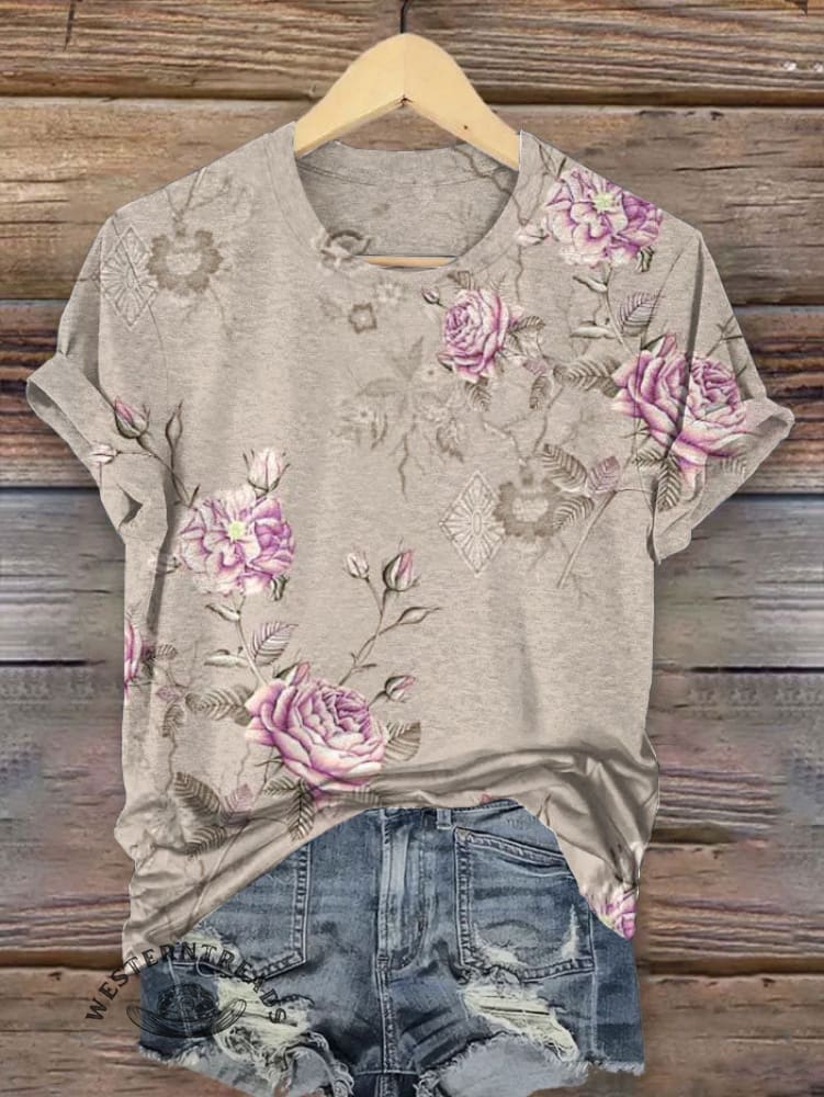 Vintage Art Print T-shirt