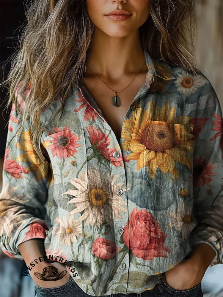 Vintage Art Print T-shirt - Image 3
