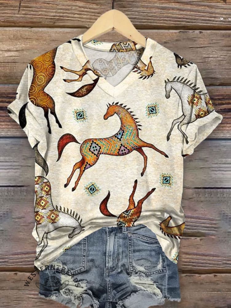 Vintage Art Print T-shirt - Image 2