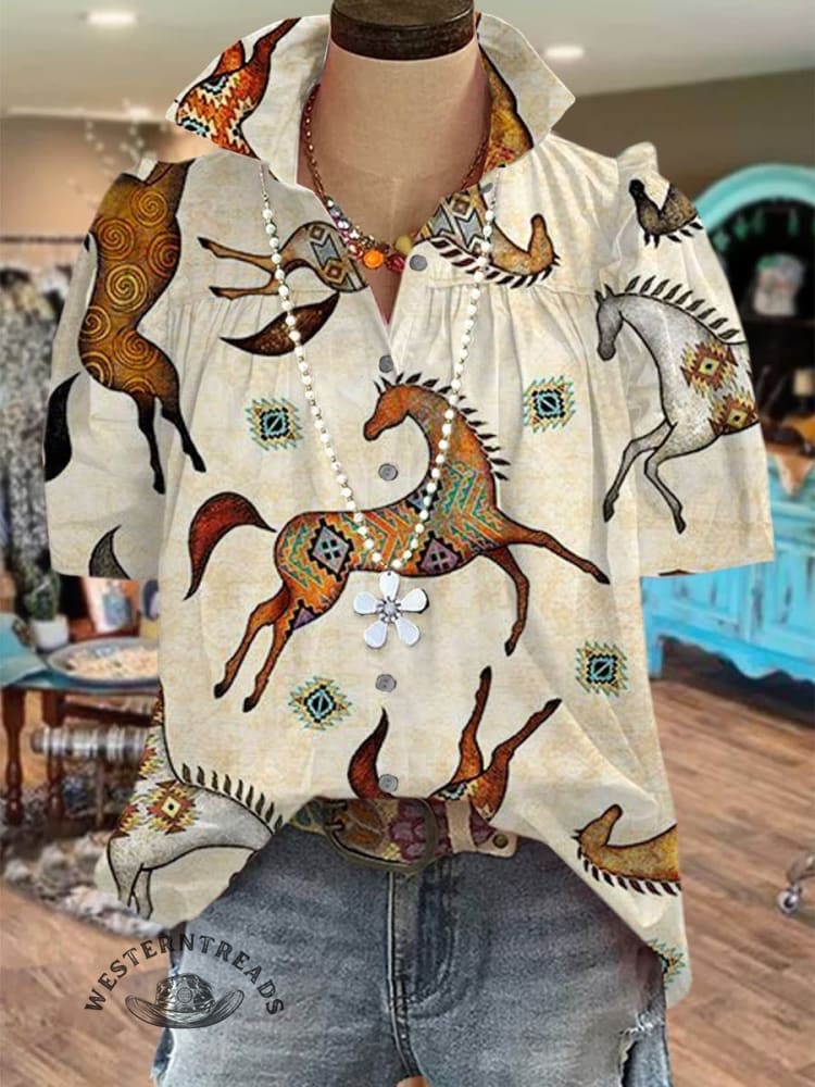 Vintage Art Print T-shirt - Image 7