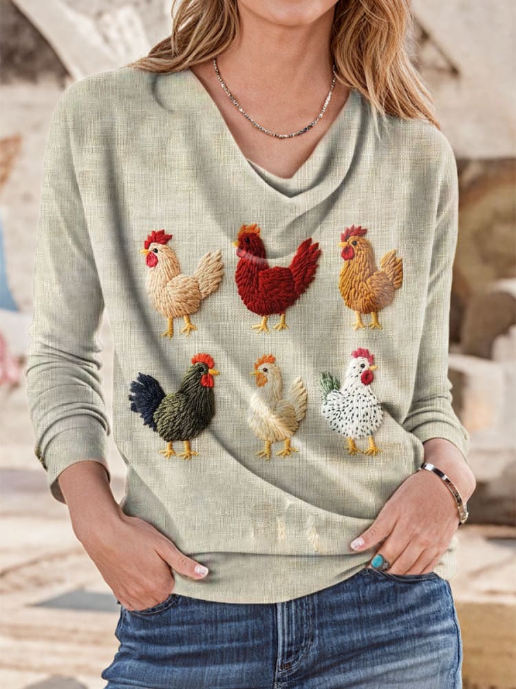 Vintage Art Print T-shirt - Image 6