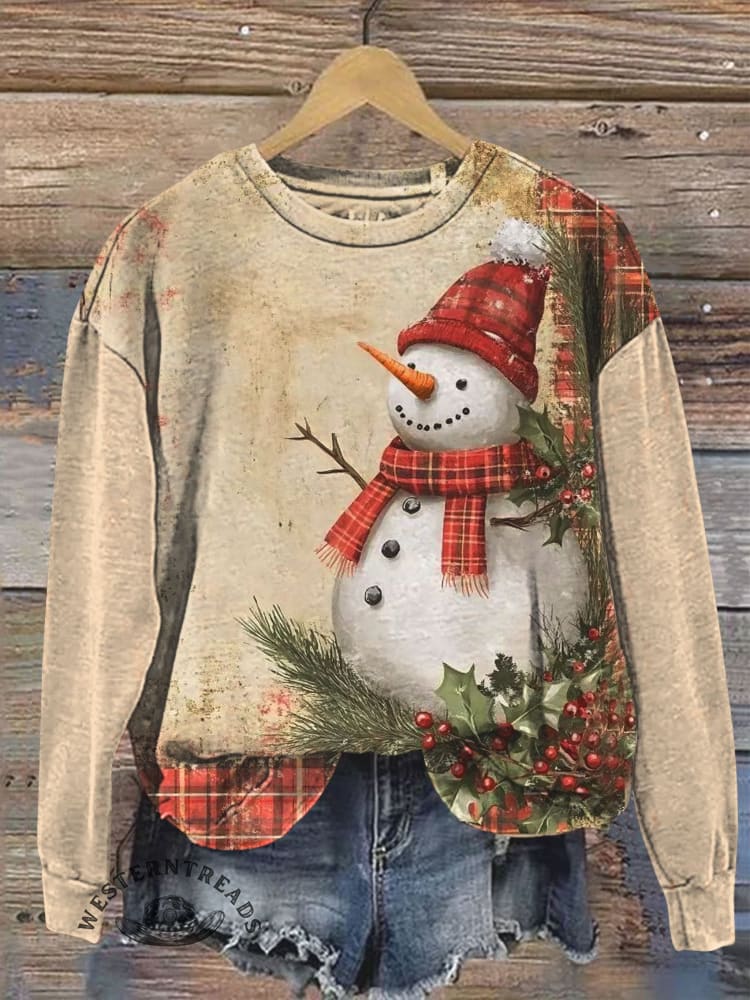 Vintage Christmas Art Casual Sweatshirt