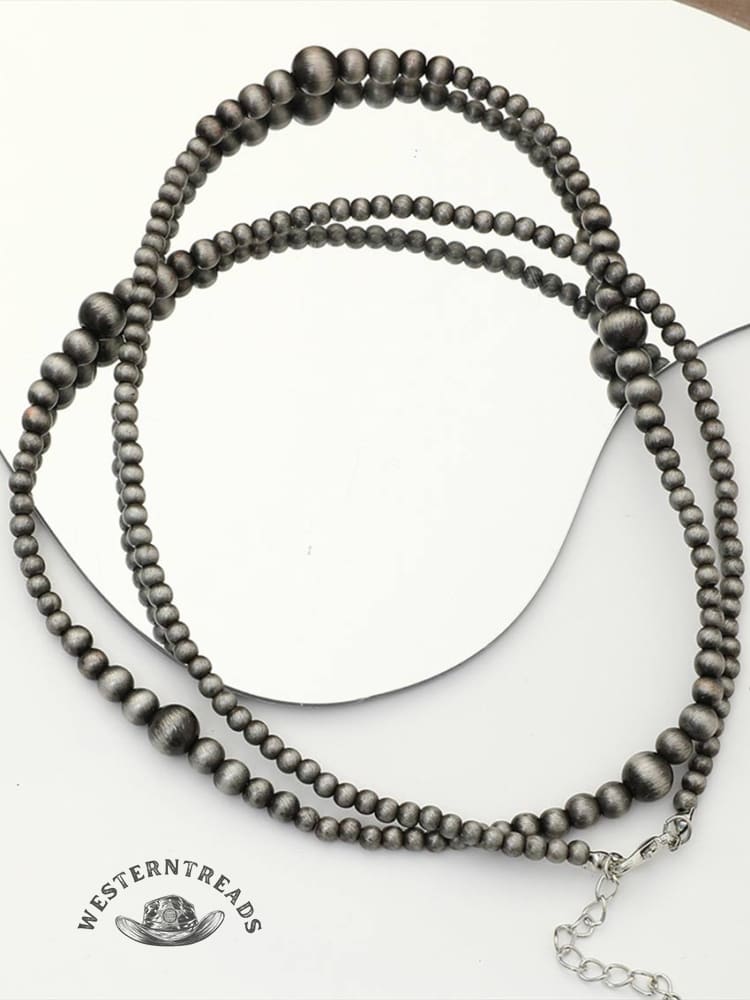 Vintage Ethnic Beaded Necklace Long Necklace - Image 5