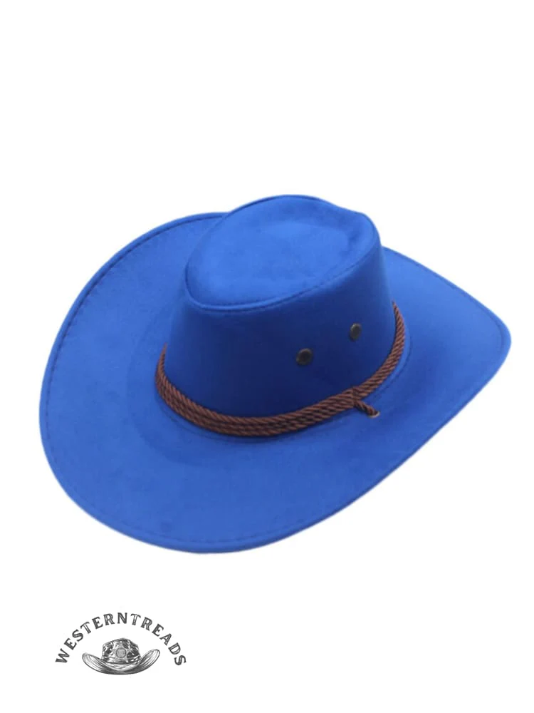Western Cowboy Suede Riding Hat - Image 3