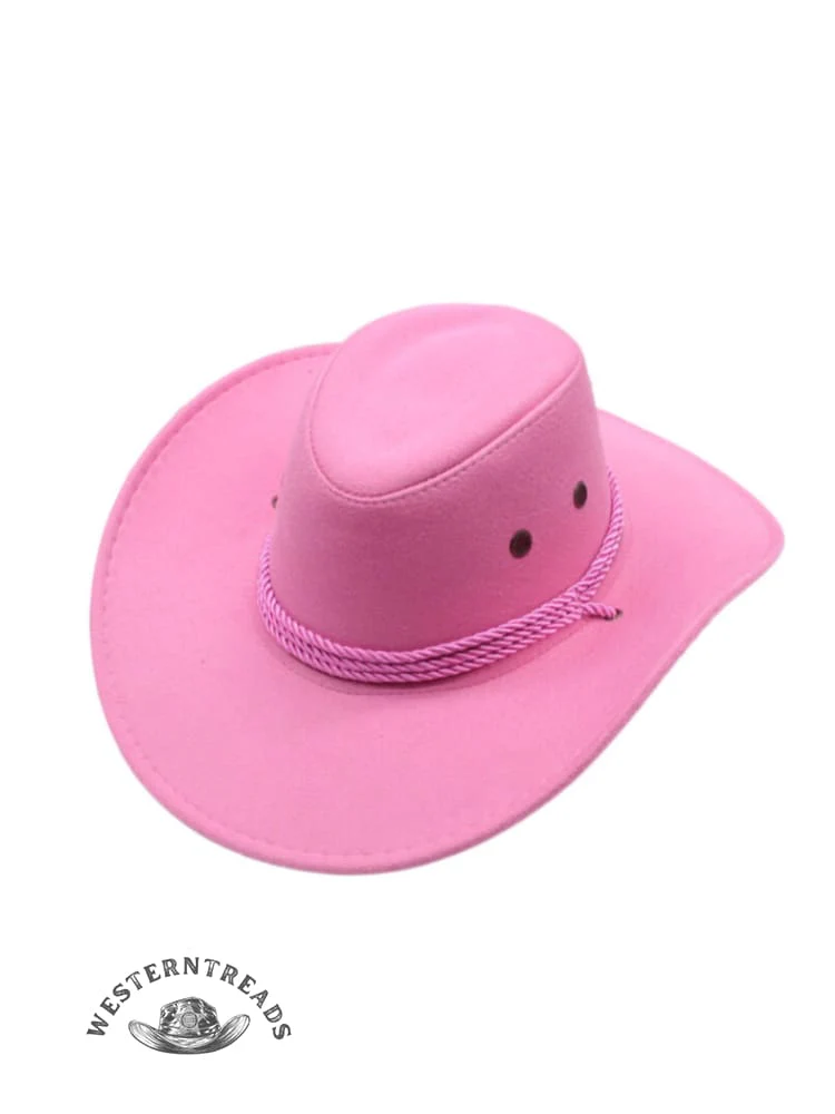 Western Cowboy Suede Riding Hat - Image 4