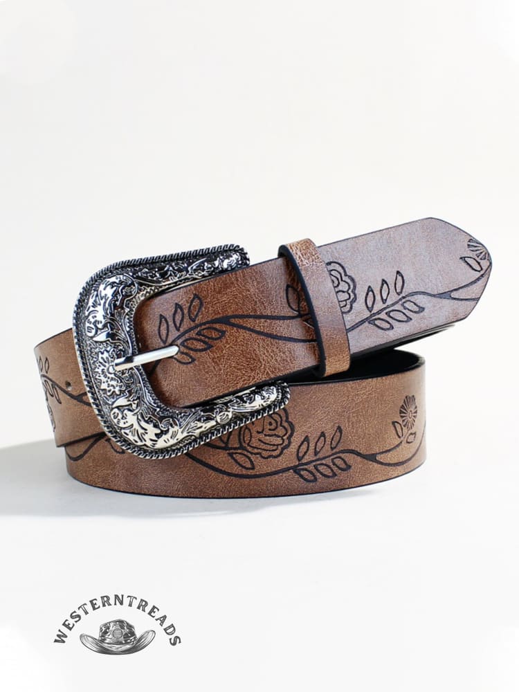 Western-style Belt for Women American Bohemian Retro Style Animal Cow Print Belt - Image 2