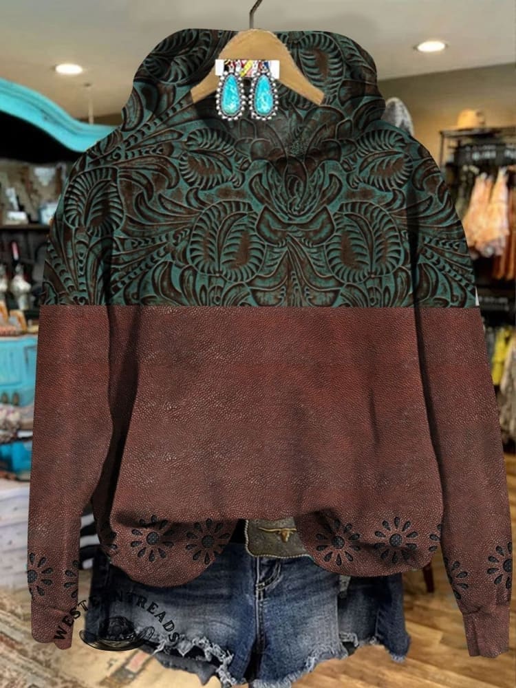 🔥Hot Sale🔥Western Style Print Casual  Sweatshirt - Image 2