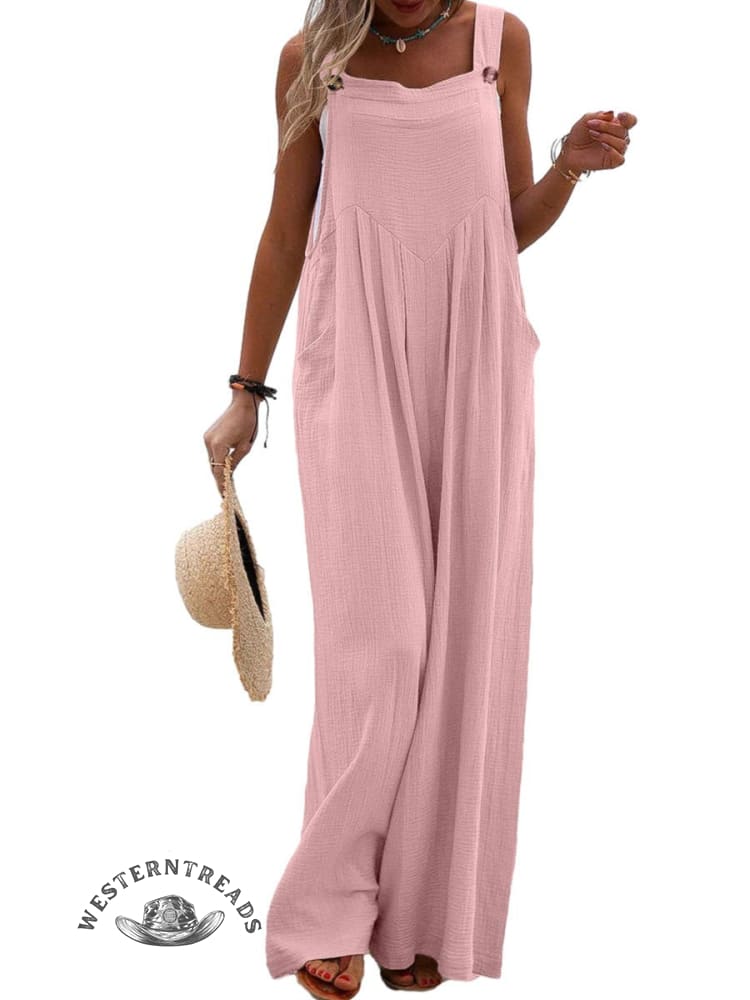 Women Casual Solid Color Pocket Jumpsuit - Image 10