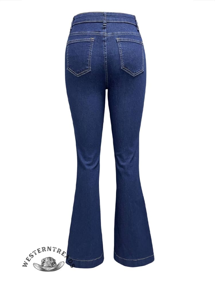 Women's High Waist Straight Jeans Pants - Image 6