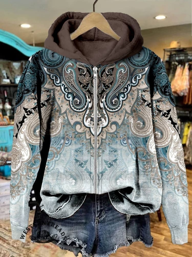 🔥Hot Sale🔥Women's Paisley Print Casual Sweatshirt - Image 10
