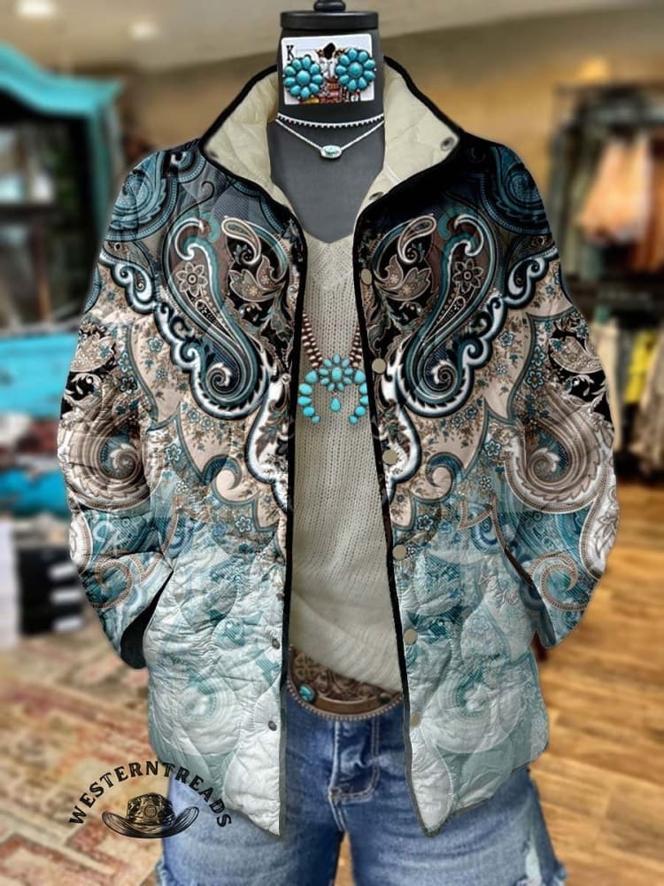 🔥Hot Sale🔥Women's Paisley Print Casual Sweatshirt - Image 8