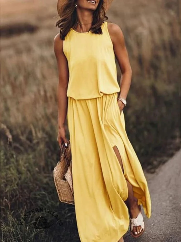 Super low price✨Women's Solid Color Loose Elegant Casual Dress - Image 6