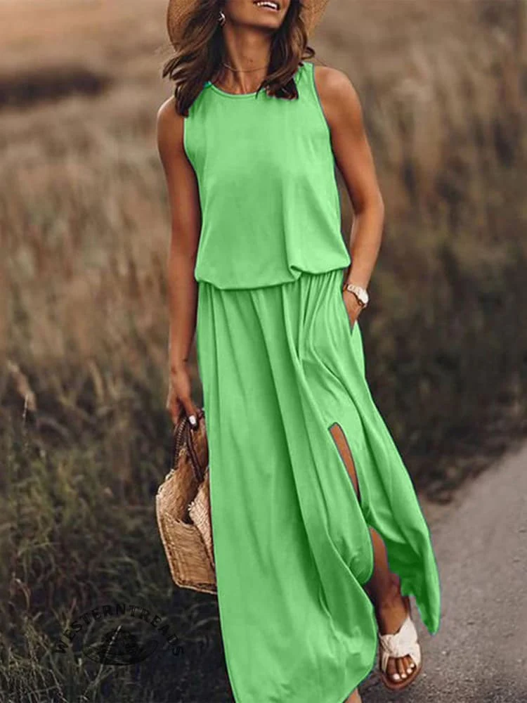 Super low price✨Women's Solid Color Loose Elegant Casual Dress - Image 8