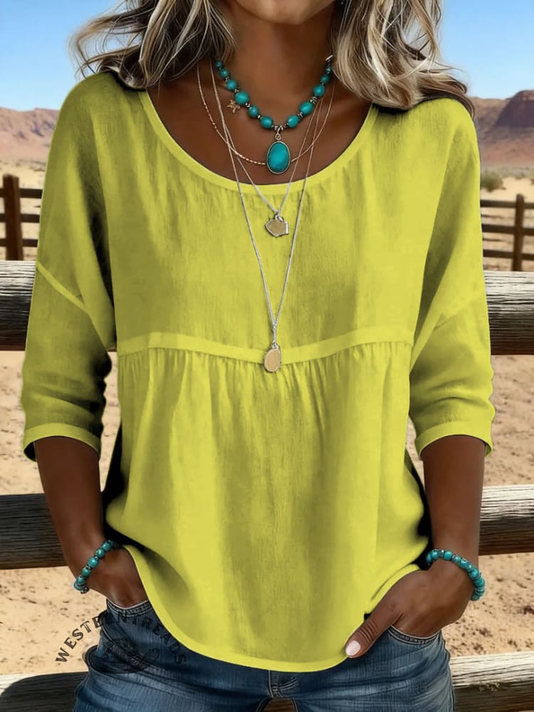 Women's Vintage Floral Print Casual Hollow-Out Shirt - Image 6