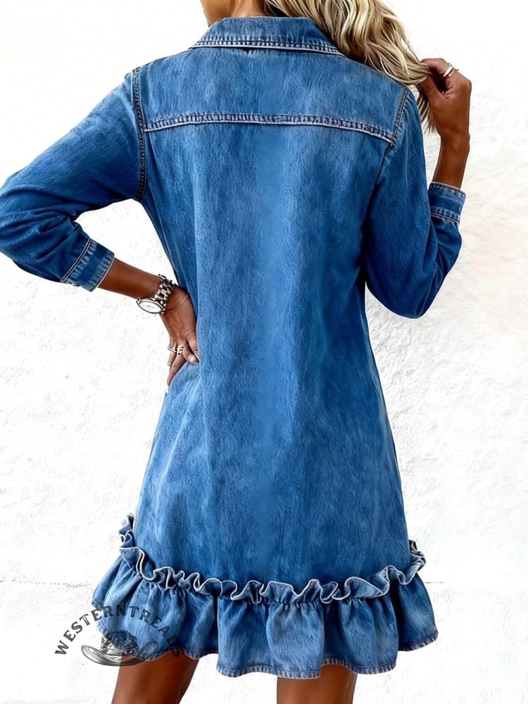 Women's Vintage Pocket Dress - Image 2