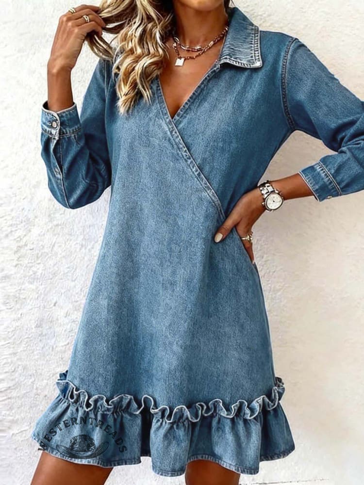 Women's Vintage Pocket Dress - Image 3