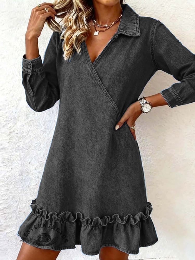 Women's Vintage Pocket Dress - Image 4
